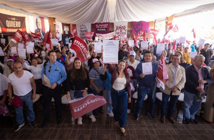 Giulianna Bugarini y liderazgos territoriales acuerdan caminar juntos por la transformación de Morelia