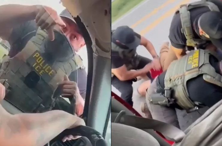 ICE confunde a ciudadano con indocumentado en Texas, lo golpean y terminan pidiéndole perdón Momento en que agentes de ICE someten contra el pavimento al ciudadano estadounidense José Reyes en Donna, Texas.