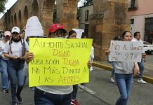 Megamarcha del IMSS en Morelia: trabajadores exigen salario justo y pensiones dignas