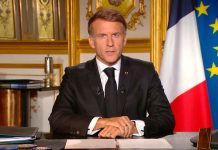 Macron ordena toque de queda parcial en varias ciudades francesas Gráfico financiero que muestra la fuerte caída del euro frente a la libra debido a la inestabilidad de la deuda pública en Francia.