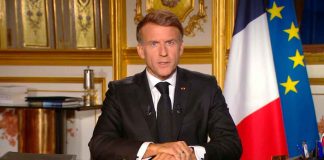 Macron ordena toque de queda parcial en varias ciudades francesas Gráfico financiero que muestra la fuerte caída del euro frente a la libra debido a la inestabilidad de la deuda pública en Francia.
