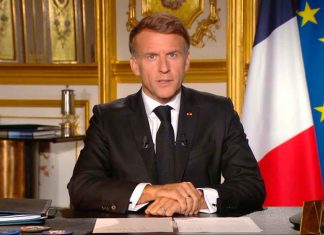 Macron ordena toque de queda parcial en varias ciudades francesas Gráfico financiero que muestra la fuerte caída del euro frente a la libra debido a la inestabilidad de la deuda pública en Francia.