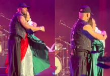#VIDEO // Joy Huerta rechaza abrazo de Jesse tras concierto en Auditorio Nacional