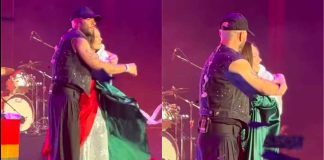 #VIDEO // Joy Huerta rechaza abrazo de Jesse tras concierto en Auditorio Nacional