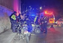 Joven resulta lesionado al volcar en cuatrimoto en La Piedad Sitio del accidente vial donde volcó una cuatrimoto sobre la avenida Michoacán de La Piedad.