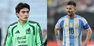 Lionel Messi elige al mexicano Gilberto Mora entre las 10 promesas del futbol mundial El futbolista Lionel Messi escribiendo en un papel durante el comercial de Adidas junto al jugador mexicano Gilberto Mora.