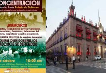 25 organizaciones se movilizarán en Morelia este miércoles frente a Palacio de Gobierno