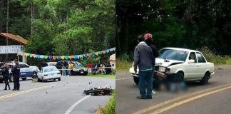 Motociclista muere tras choque sobre la carretera Uruapan-Los Reyes