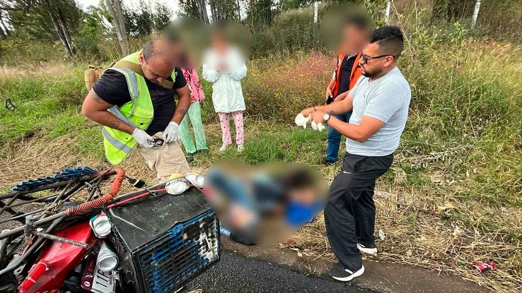 motociclista tras accidente en morelia-Quiroga