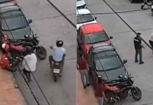 #VIDEO // De película, repartidor somete a presunto ladrón en plena calle