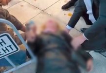 Escándalo en Bulgaria: escoltas arrojan al suelo a reportera que buscaba declaraciones