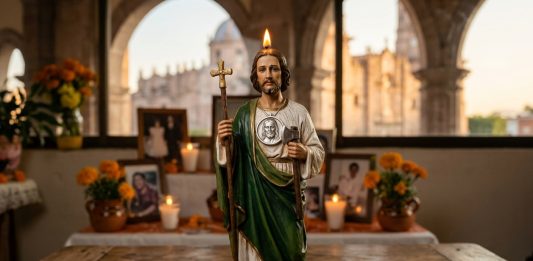 San Judas Tadeo qué significa su túnica verde, el medallón y por qué se le piden milagros
