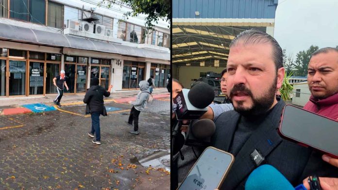 El titular de la Segob emite un mensaje sobre el uso de la fuerza pública durante las marchas de estudiantes normalistas en Morelia.