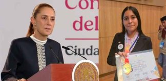 #VIDEO // Sheinbaum reconoce a estudiante mexicana que ganó oro en Indonesia con un extintor acústico