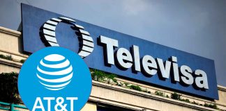 AT&T México vende su red móvil a Televisa y Fintech rumbo al año 2027 Logotipo iluminado de AT&T México sobre un edificio corporativo con antenas 5G tras confirmarse su compra por Grupo Televisa.