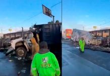 #VIDEO//Choque múltiple e incendio en la carretera México-Toluca deja al menos dos heridos de madrugada