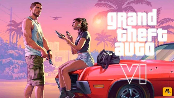 Escena de acción protagonizada por Jason y Lucía en el estado de Leonida durante el tráiler final de GTA VI.