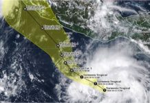Trudy se debilita a tormenta tropical en el Pacífico mexicano