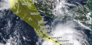 Trudy se debilita a tormenta tropical en el Pacífico mexicano