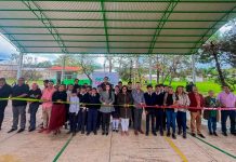 Inaugura Yohana Mendoza domo escolar en la Telesecundaria de Zatzio; refrenda Gobierno de Ario compromiso por la educación